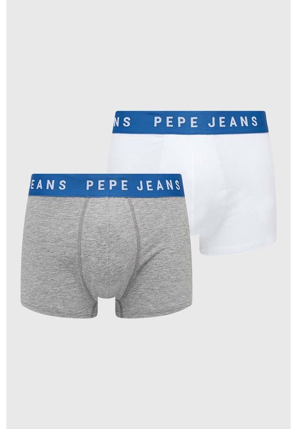 Pepe Jeans bokserki 2-pack męskie kolor szary. Kolor: szary