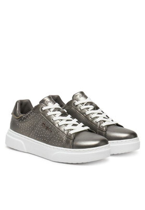 Pepe Jeans Sneakersy Eaton Gala PLS00039 Szary. Kolor: szary. Materiał: skóra