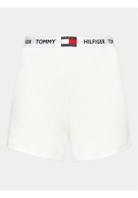 TOMMY HILFIGER - Tommy Hilfiger Szorty sportowe UW0UW04418 Biały Slim Fit. Kolor: biały. Materiał: bawełna