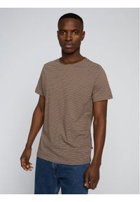Matinique T-Shirt Jermane 30206219 Brązowy Regular Fit. Kolor: brązowy. Materiał: bawełna