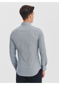 Pako Lorente - PAKO LORENTE - Koszula męska we wzór geometryczny. Materiał: elastan, bawełna. Długość rękawa: długi rękaw. Długość: długie. Wzór: geometria #3