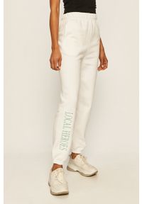 Local Heroes - Spodnie. Kolor: biały. Materiał: dzianina #1
