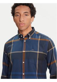 Barbour Koszula Dunoon MSH4980TN54 Granatowy Regular Fit. Kolor: niebieski. Materiał: bawełna #4
