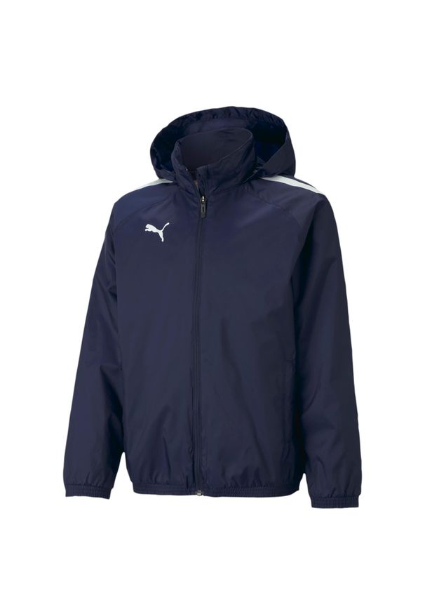 Kurtka dziecięca Puma Team Liga All Weather. Kolor: wielokolorowy, niebieski, czarny