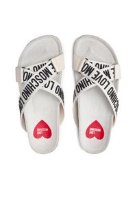 Love Moschino - LOVE MOSCHINO Klapki JA28263G0IIX110A Brązowy. Kolor: brązowy. Materiał: skóra #3