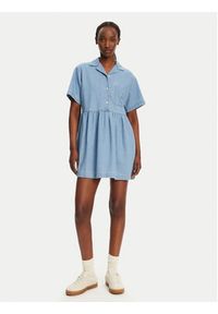 Tommy Jeans Sukienka jeansowa DW0DW20372 Niebieski Relaxed Fit. Kolor: niebieski. Materiał: bawełna #5