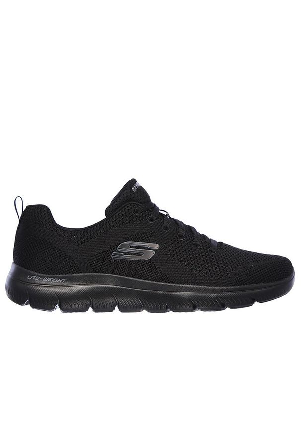 skechers - Buty Skechers Summits Brisbane 232057_BBK - czarne. Kolor: czarny. Materiał: materiał, syntetyk, poliester. Szerokość cholewki: normalna. Model: Skechers Sport