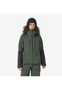 SIMOND - Kurtka skiturowa damska Wedze Wilder. Kolor: wielokolorowy, brązowy, zielony. Materiał: materiał. Sezon: zima. Sport: narciarstwo #1