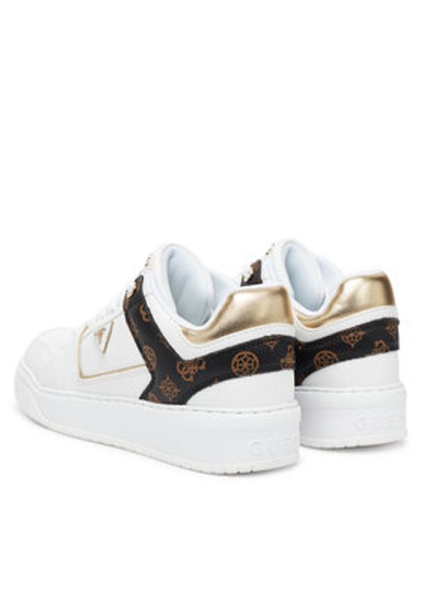 Guess Sneakersy FLTDEL FAL12 Biały. Kolor: biały. Materiał: skóra