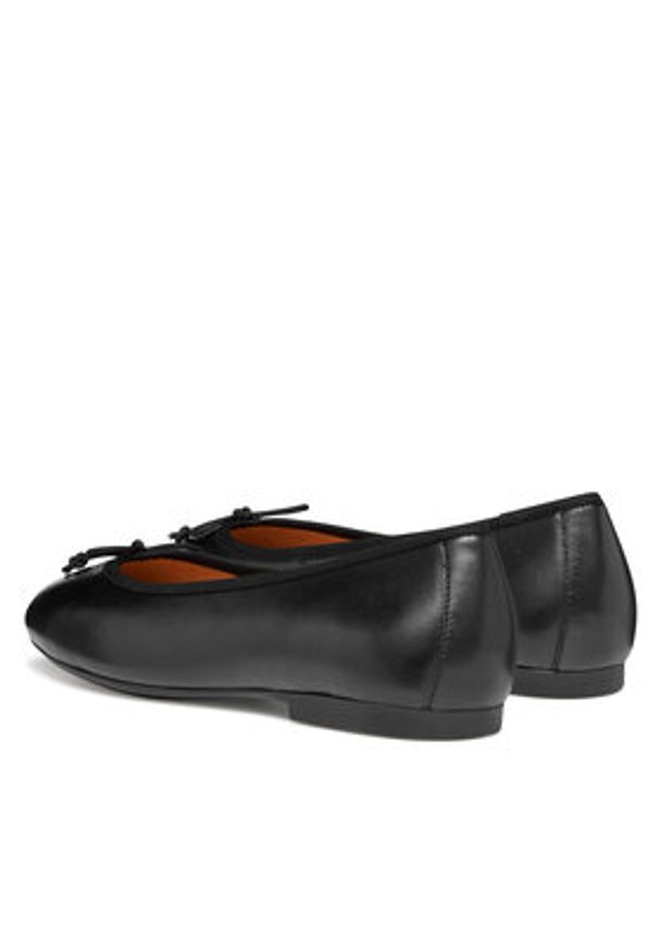 Geox Baleriny D New Palmaria D654JF 0TU11 C9999 Czarny. Kolor: czarny. Materiał: skóra