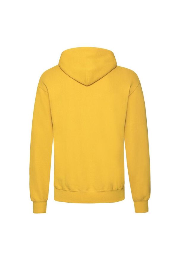 FRUIT OF THE LOOM - Męska Klasyczna Bluza Z Kapturem. Typ kołnierza: kaptur. Kolor: żółty, pomarańczowy, wielokolorowy
