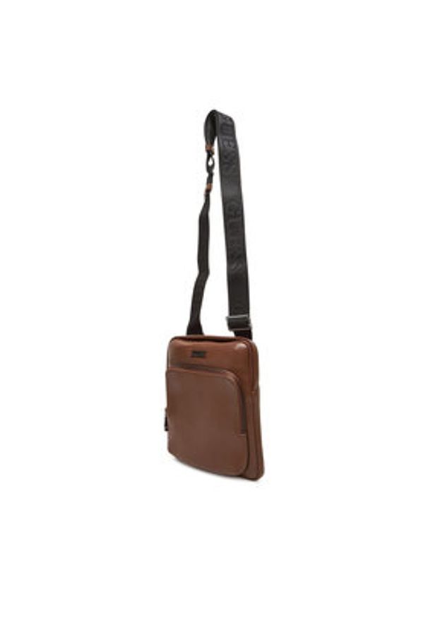 Guess Saszetka HMBOCA P5323 Brązowy. Kolor: brązowy. Materiał: skóra