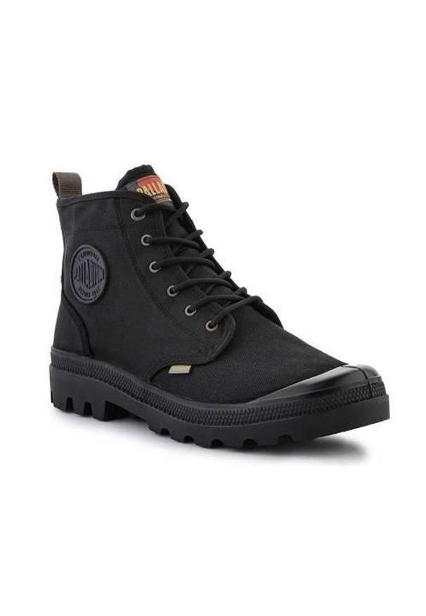 Buty do chodzenia unisex Palladium Pampa Shade 75. Wysokość cholewki: za kostkę. Zapięcie: sznurówki. Kolor: czarny. Materiał: tkanina. Szerokość cholewki: normalna. Sport: turystyka piesza