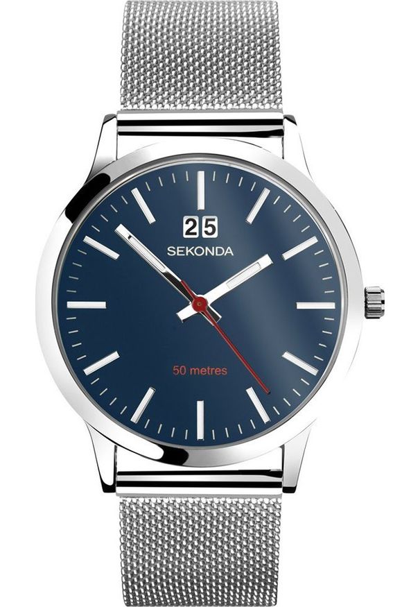Zegarek Sekonda Zegarek męski Sekonda 30046 srebrny. Kolor: srebrny