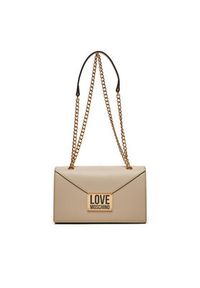 Love Moschino - LOVE MOSCHINO Torebka JC4073PP1LLG111A Beżowy. Kolor: beżowy. Materiał: skórzane #5