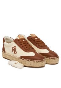 Lauren Ralph Lauren - LAUREN RALPH LAUREN Espadryle Luize 802P04428003 Biały. Kolor: biały. Materiał: skóra #5