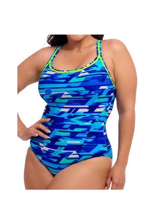 Strój do pływania FUNKITA Pace Racer - Locked In Lucy. Kolor: niebieski