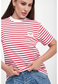 JOOP! Jeans - T-shirt damski w paski Teele JOOP! JEANS. Wzór: paski