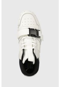 Tommy Jeans sneakersy TJM BASKET LEATHER BUCKLE MID kolor biały EM0EM01288. Nosek buta: okrągły. Kolor: biały. Materiał: guma #2