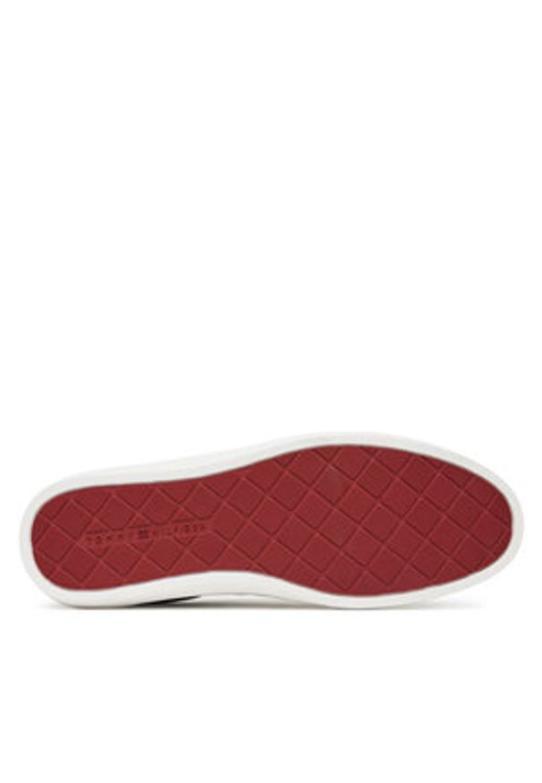 TOMMY HILFIGER - Tommy Hilfiger Sneakersy Premium Dress Cupsole FM0FM05573 Khaki. Kolor: brązowy. Materiał: zamsz, skóra