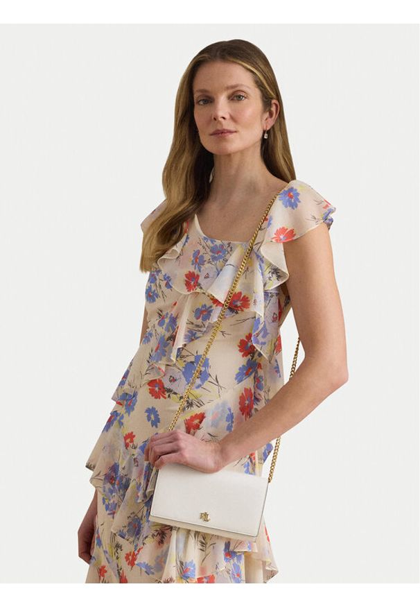 Lauren Ralph Lauren - LAUREN RALPH LAUREN Torebka 432P13473001 Biały. Kolor: biały. Materiał: skórzane