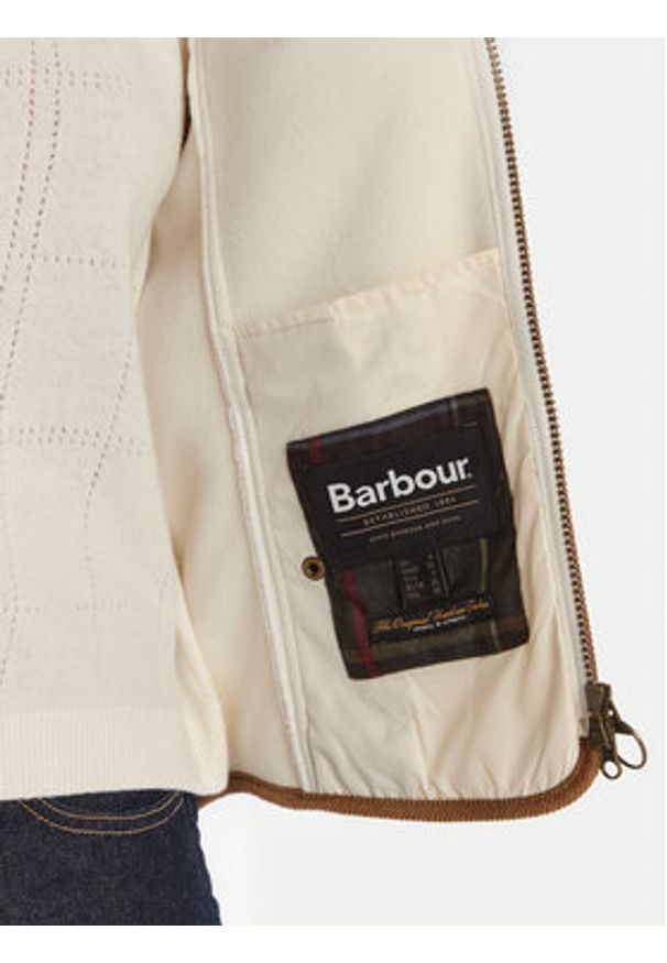 Barbour Kamizelka LFL0055CR11 Écru Regular Fit. Materiał: syntetyk