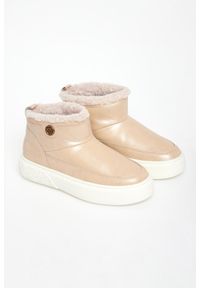 Pinko - Śniegowce damskie skórzane Yoko 22 PINKO. Materiał: skóra #1