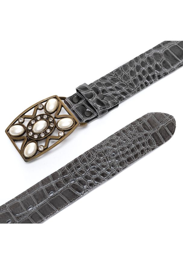 Vanzetti - DAMSKI PASEK VANZETTI PASEK SKÓRZANY SOPO-VAN902 770 40mm Ledergürtel Q. 6186(6250). Materiał: skóra