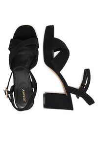 Jenny - JENNY Sandały AYLA WYL3426-3 Czarny. Kolor: czarny. Materiał: materiał #3