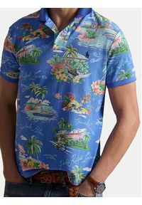 Polo Ralph Lauren Polo 710B14509001 Niebieski Slim Fit. Typ kołnierza: polo. Kolor: niebieski. Materiał: bawełna #2