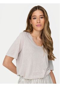only - ONLY T-Shirt Elise 15257390 Écru Regular Fit. Materiał: syntetyk