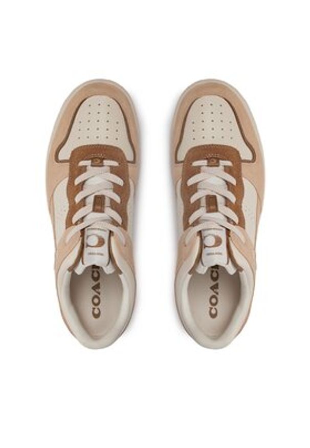 Coach Sneakersy C201 CR955 Beżowy. Kolor: beżowy. Materiał: skóra