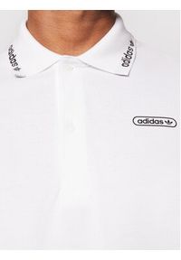 Adidas - adidas Polo Summer GN3835 Biały Regular Fit. Typ kołnierza: polo. Kolor: biały. Materiał: bawełna #5