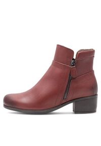 Go Soft Botki EST-GUSTA-11 Bordowy. Kolor: czerwony. Materiał: skóra #7