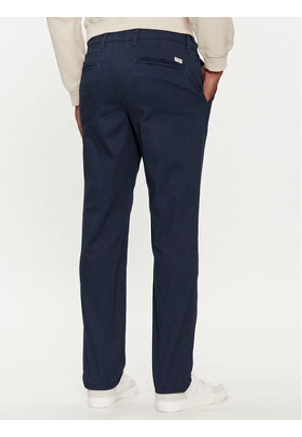Jack & Jones Chinosy Dave 12212930 Granatowy Regular Fit. Kolor: niebieski. Materiał: bawełna