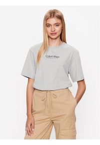 Calvin Klein T-Shirt Coordinates Logo Graphic K20K204996 Szary Relaxed Fit. Kolor: szary. Materiał: bawełna #1