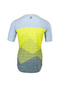 Koszulka rowerowa męska Enduro Silvini Jersey Denno MD1803. Kolor: wielokolorowy, żółty, szary. Materiał: jersey. Długość rękawa: krótki rękaw. Długość: krótkie