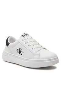 Calvin Klein Jeans Sneakersy V3X9-80876-1355 S Biały. Kolor: biały. Materiał: skóra