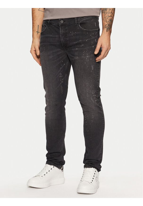 Karl Lagerfeld - KARL LAGERFELD Jeansy 265801 551832 Czarny Slim Fit. Kolor: czarny