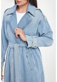 Liu Jo - Płaszcz damski jeansowy LIU JO. Materiał: jeans #3