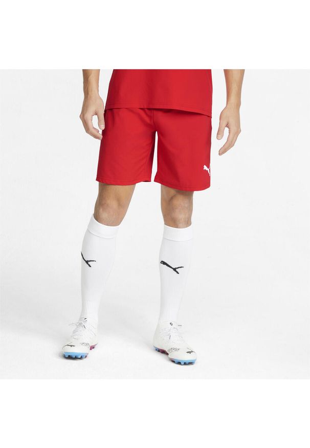 Puma Teamfinal Shorts. Kolor: czerwony. Materiał: materiał, poliester
