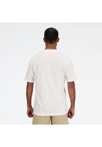 Koszulka męska New Balance MT41509WT – biała. Kolor: biały. Materiał: bawełna, dresówka. Długość rękawa: krótki rękaw. Długość: krótkie. Wzór: haft #3