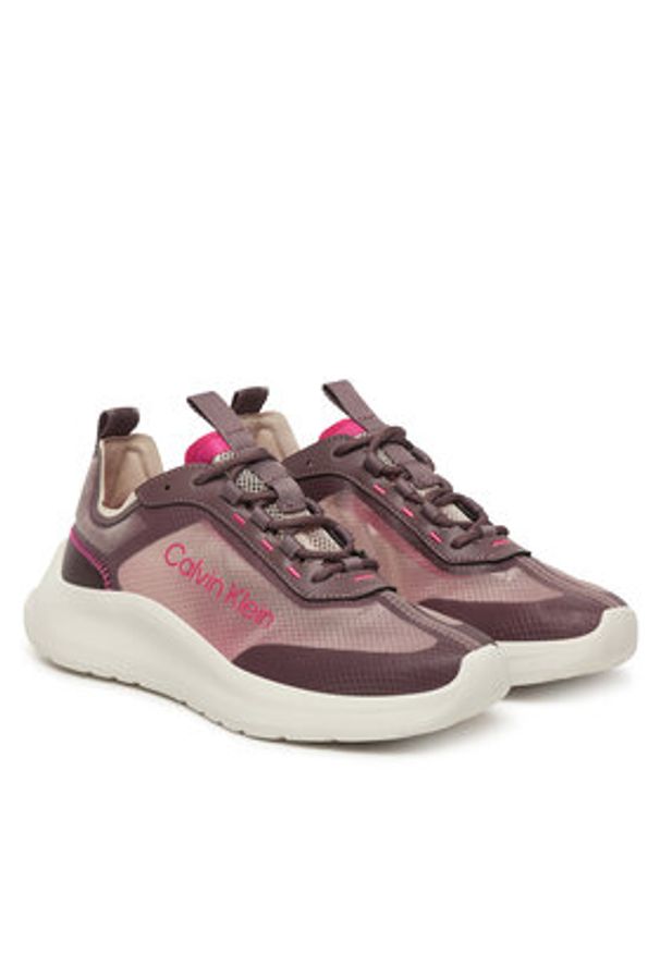 Calvin Klein Sneakersy Light Eva Run Lup Transp Ripst HW0HW02998 Różowy. Kolor: różowy. Materiał: materiał. Sport: bieganie