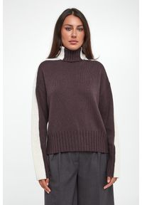 Twinset Milano - Golf damski wełniany TWINSET. Typ kołnierza: golf. Materiał: wełna #3