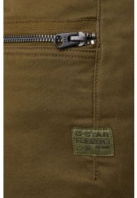 G-Star RAW - G-Star Raw Spodnie D19011.C105 damskie kolor zielony fason cargo high waist. Stan: podwyższony. Kolor: zielony #2