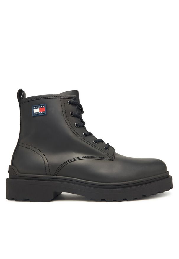 Trzewiki Tommy Jeans. Kolor: czarny