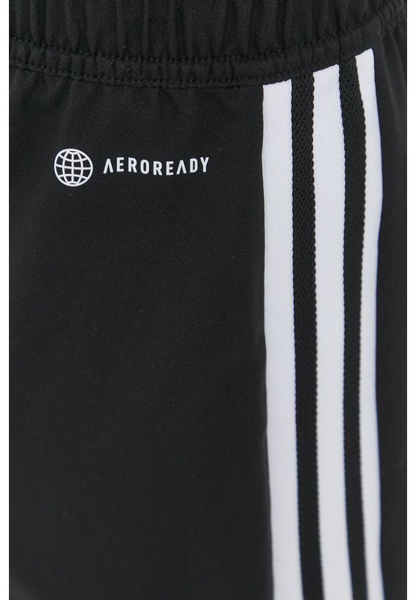 adidas Performance szorty treningowe Condivo 22 damskie kolor czarny z aplikacją high waist. Stan: podwyższony. Kolor: czarny. Materiał: materiał, skóra. Wzór: aplikacja