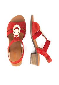 Go Soft Sandały WI23-BETTY-09 Czerwony. Kolor: czerwony. Materiał: materiał #6