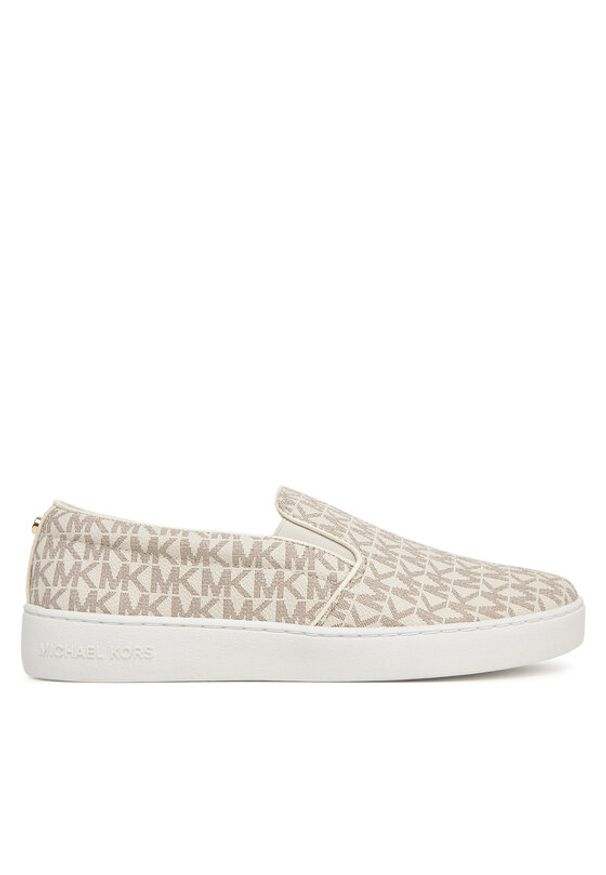 MICHAEL Michael Kors Tenisówki Keaton Slip On 43F7KTFP1B Beżowy. Zapięcie: bez zapięcia. Kolor: beżowy. Materiał: skóra