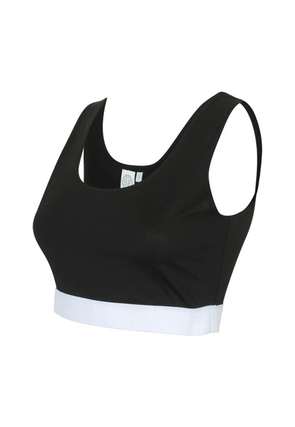 SKINNI FIT - Modny Top Damski / Damski. Kolor: biały, wielokolorowy, czarny